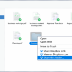 Приклад організації папок у Dropbox