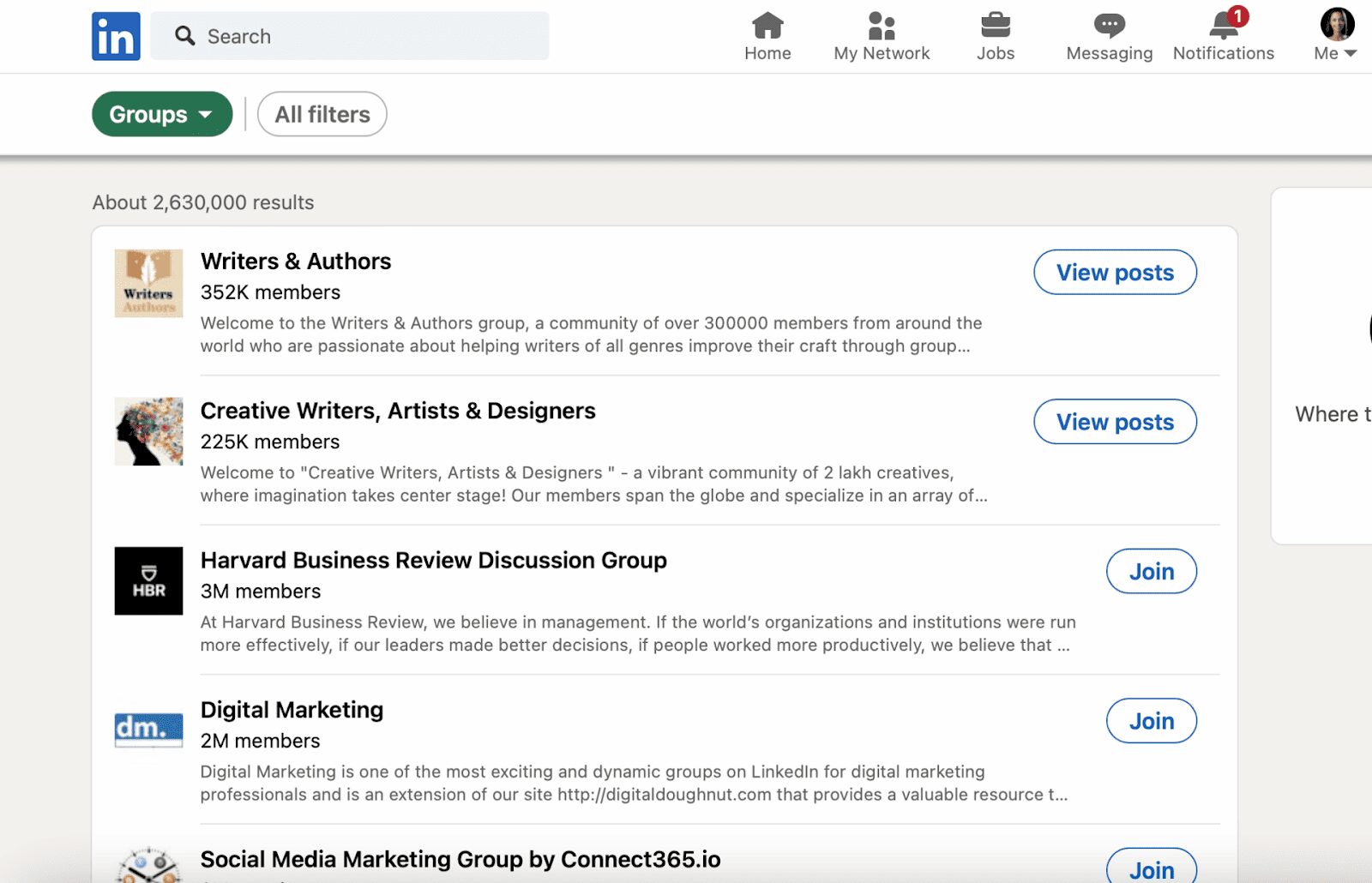 Групи LinkedIn для кар'єрного зростання
