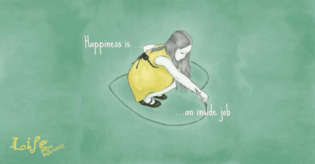 Обкладинка книги "Happiness: It's an Inside Job"
