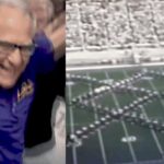 66-річний Кент Бруссард в уніформі LSU Marching Band
